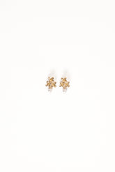Amani Earrings - Gold/Pearl